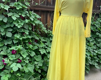 Vintage 1960’s Miss Elliette California Yellow Dress