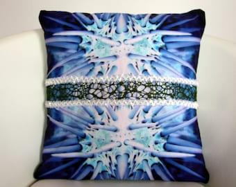 Decorative Sea Urchin Throw Pillow Cover - 18x18" size - Sea Urchin Photograph