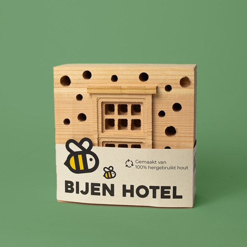 Bee Hotel Original 100% Recycled Kattenkwaad Design image 3