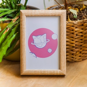 Cat Planets - A6 Print