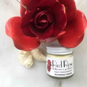 Organic Scar Cream: Rose, Shea, and Helichrysum