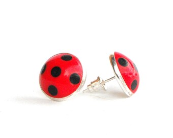Ladybug earring, STAINLESS STEEL Miraculous ladybug earrings, Ladybug prodigy, Marinette Cheng, Ladybug Cosplay, Tales of Ladybug & Cat Noir