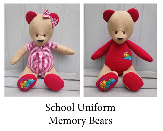 school uniform memory bear