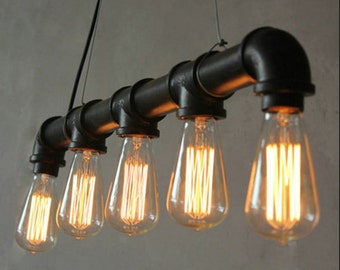 3, 5 or 8 bulbs vintage pendant lamp