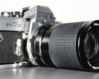 Minolta SRT-101 35mm SLR Film Camera with 28-85mm Macro lens - Great 35mm Film Camera - Great Student Camera