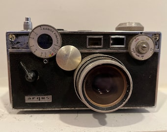 Argus C3 Rangefinder Film Camera with 50mm 1:3.5 Lens - Great Display 35mm Film Camera - Great Display Camera + Free Camera Strap