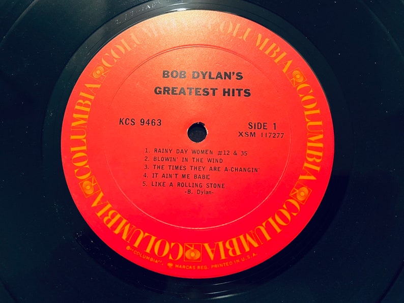 Bob Dylan Bob Dylans Greatest Hits Vinyl LP Columbia Records Kcs 9463