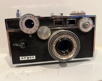 Argus C3 Rangefinder Film Camera with 50mm 1:3.5 Lens - Great Display 35mm Film Camera - Great Display Camera + Free Camera Strap