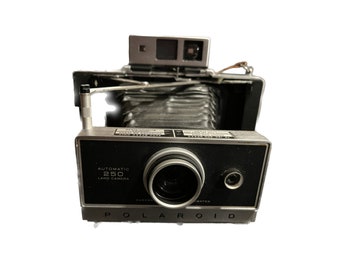 Polaroid 250 Land Camera - Untested Instant Film Camera - Great 1960s Camera - Great Polaroid Camera with Free Camera Strap