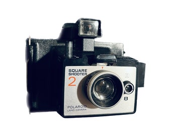 Polaroid Square Shooter 2 Land Camera - Instant Film Camera - Great 1960s Camera - Great Polaroid Camera with Free Camera Strap