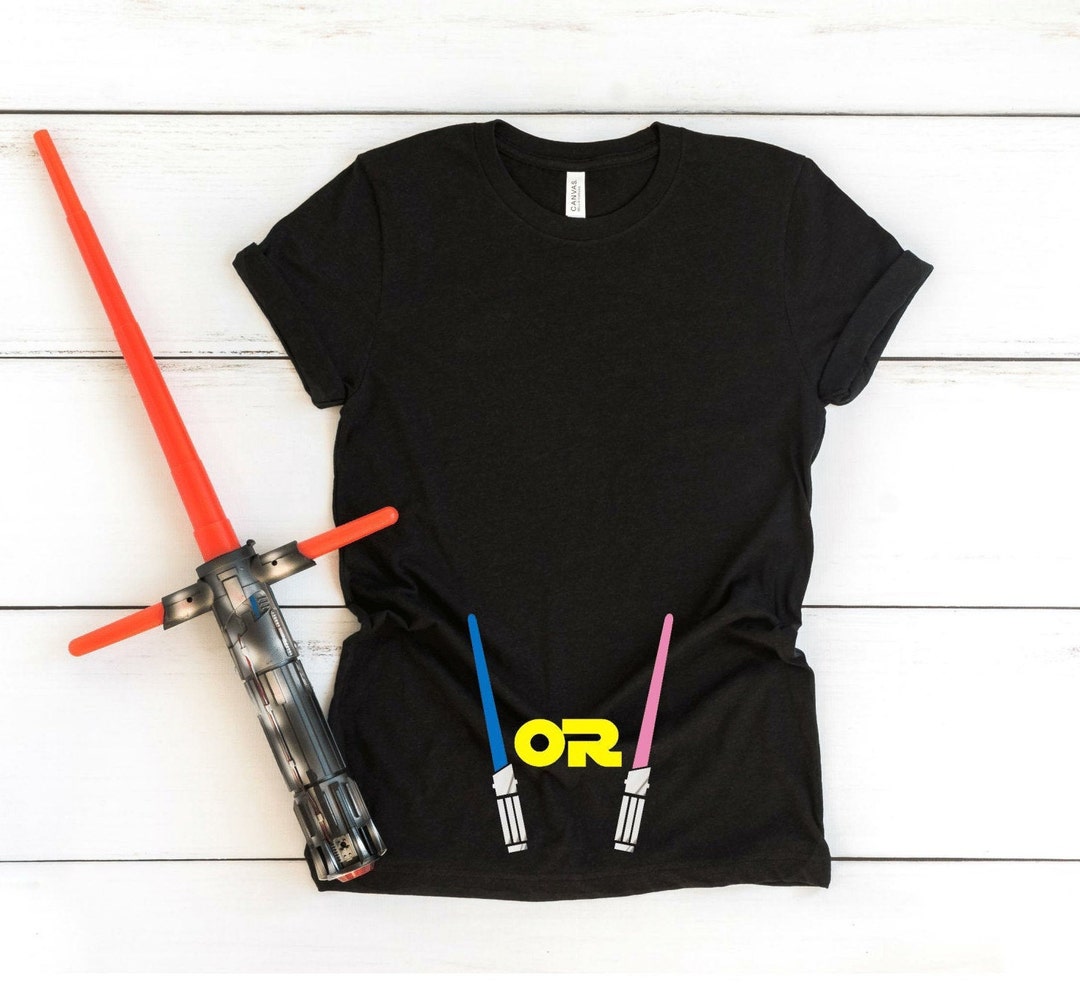 Lightsaber Gender Reveal Unisex T Shirt Star Gender Reveal Etsy
