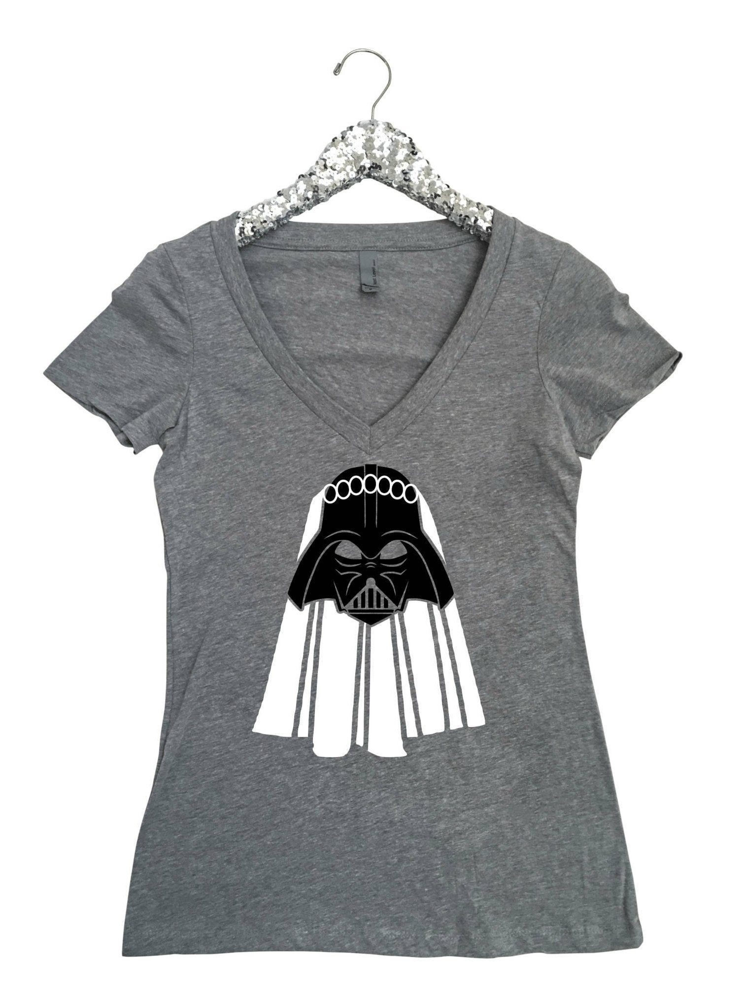 V Neck T Shirt Darth Bride Shirt | Etsy 