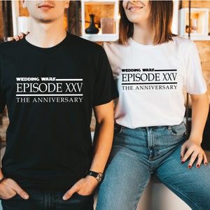 Episode (Your Choice) - Wedding Wars Shirts - The Anniversary - Couples Unisex Crew Neck T Shirts - Bride Groom Shirts Star Honeymoon Party