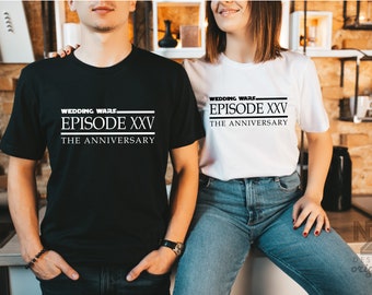 Wedding Wars - Episode 1 - The Engagement - Engaged Couple Shirts - Bride and Groom Shirts - Wedding Wars Proposal Shirts Star Honeymoon
