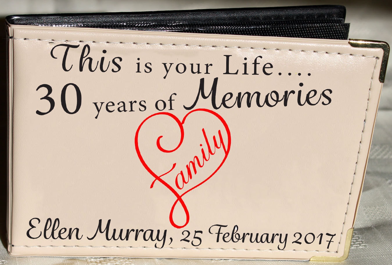 Personalised Photo Album Memory Book This Is Your Life 30th Birthday Gift 6 X 4