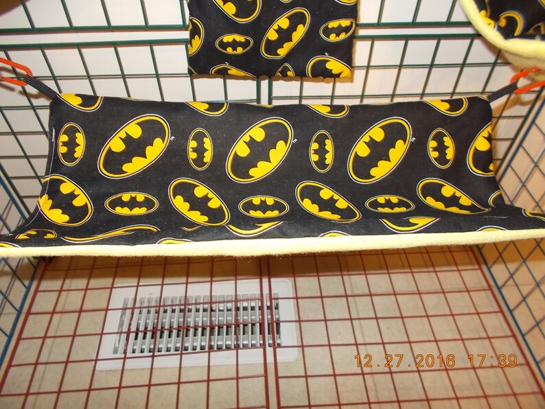 BATMAN BLACK Sugar Glider 6 pc cage set