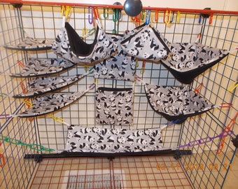 BABY PANDAS Sugar Glider 11 pc cage set