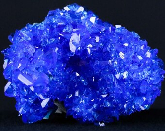 Blue Red Green Pink Chalcanthite Cluster Crystal Mineral Specimen Set of 4