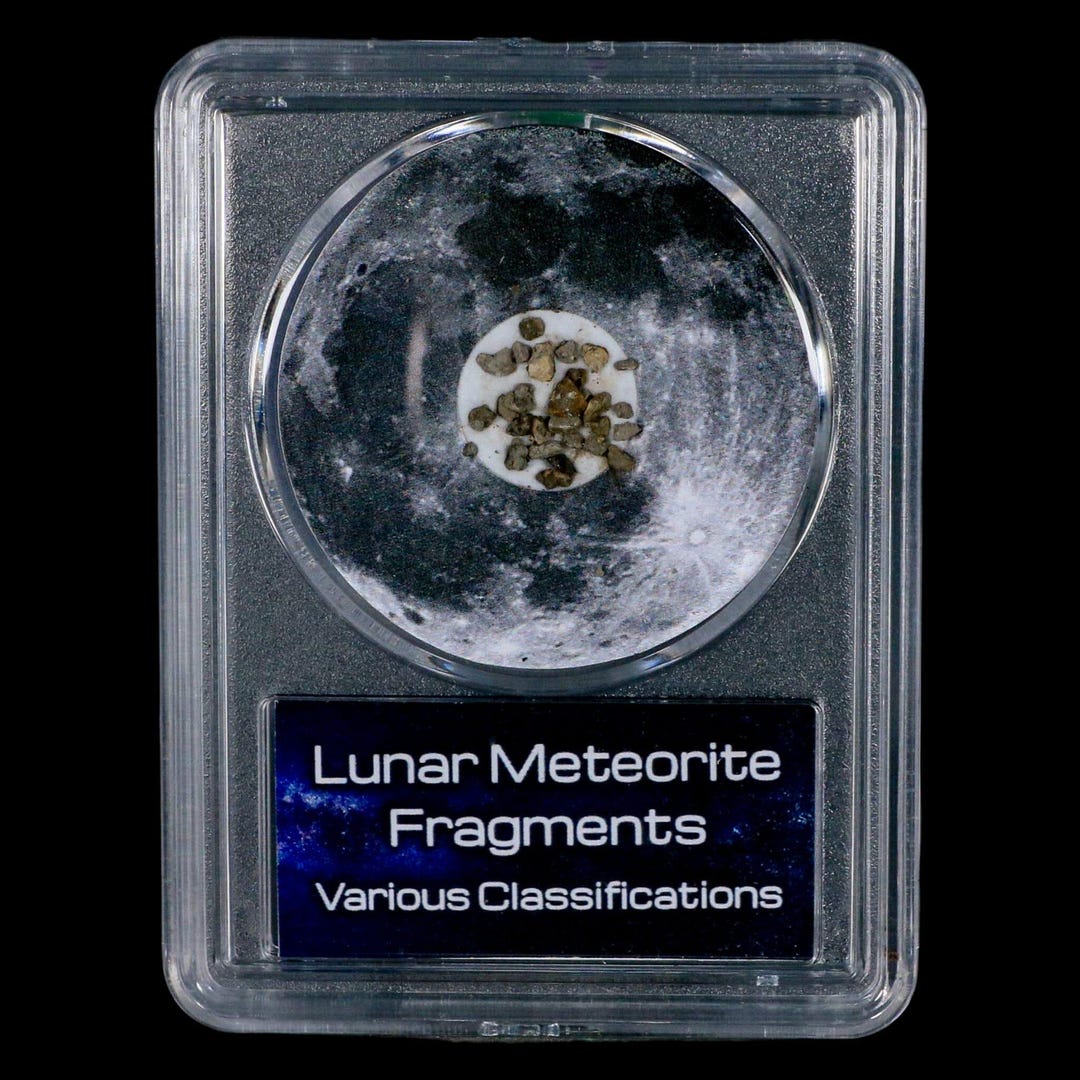 Moon Rock Moon Lunar Meteorite Fragments Various Classifications Outer ...