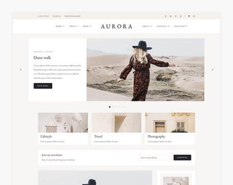 Aurora - WordPress blog- en winkelthema