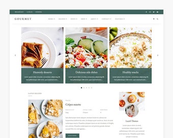 Gourmet - Blog WordPress sur l'alimentation et thème de recettes