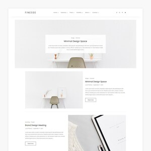 Finesse - Tema de WordPress para blogs y portafolios imagen 2