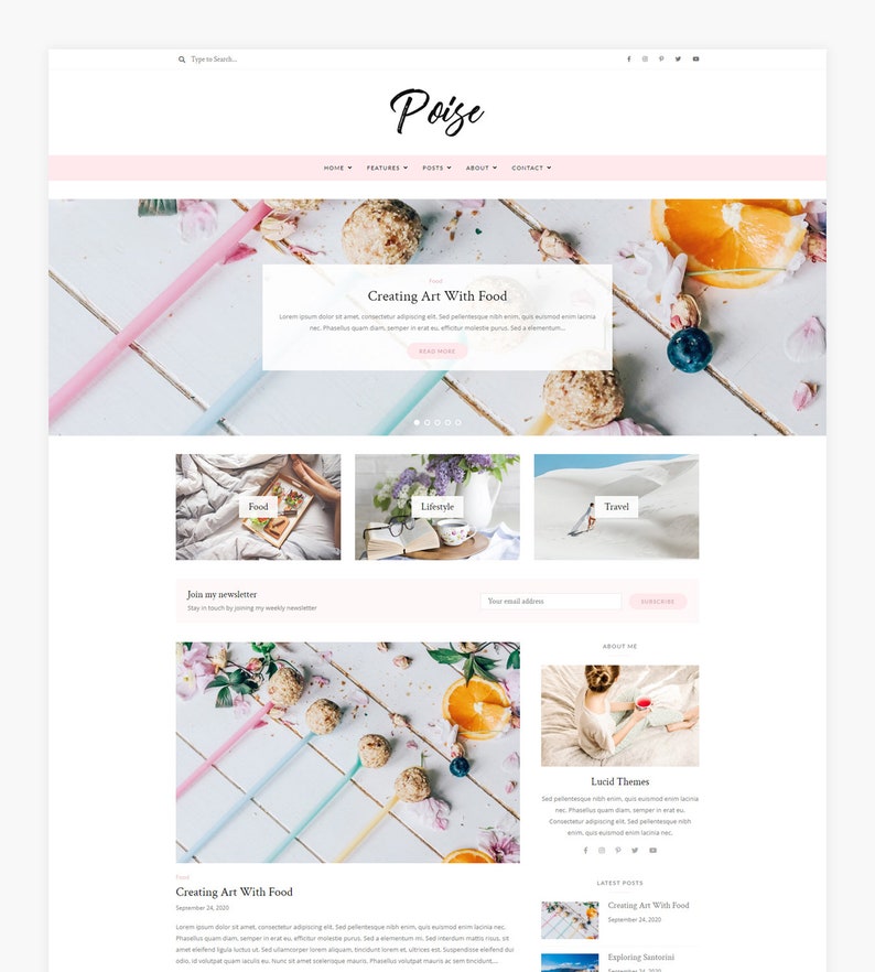 Poise WordPress-blogthema afbeelding 2