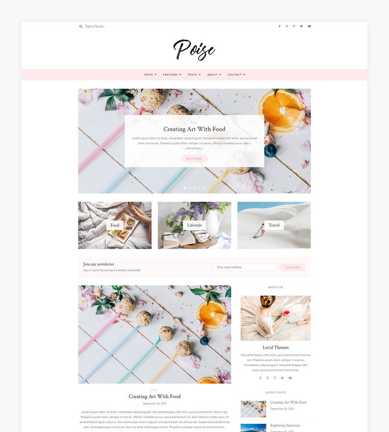 Poise WordPress-blogthema afbeelding 1