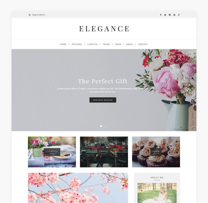 Elegance - Blog WordPress Theme 
