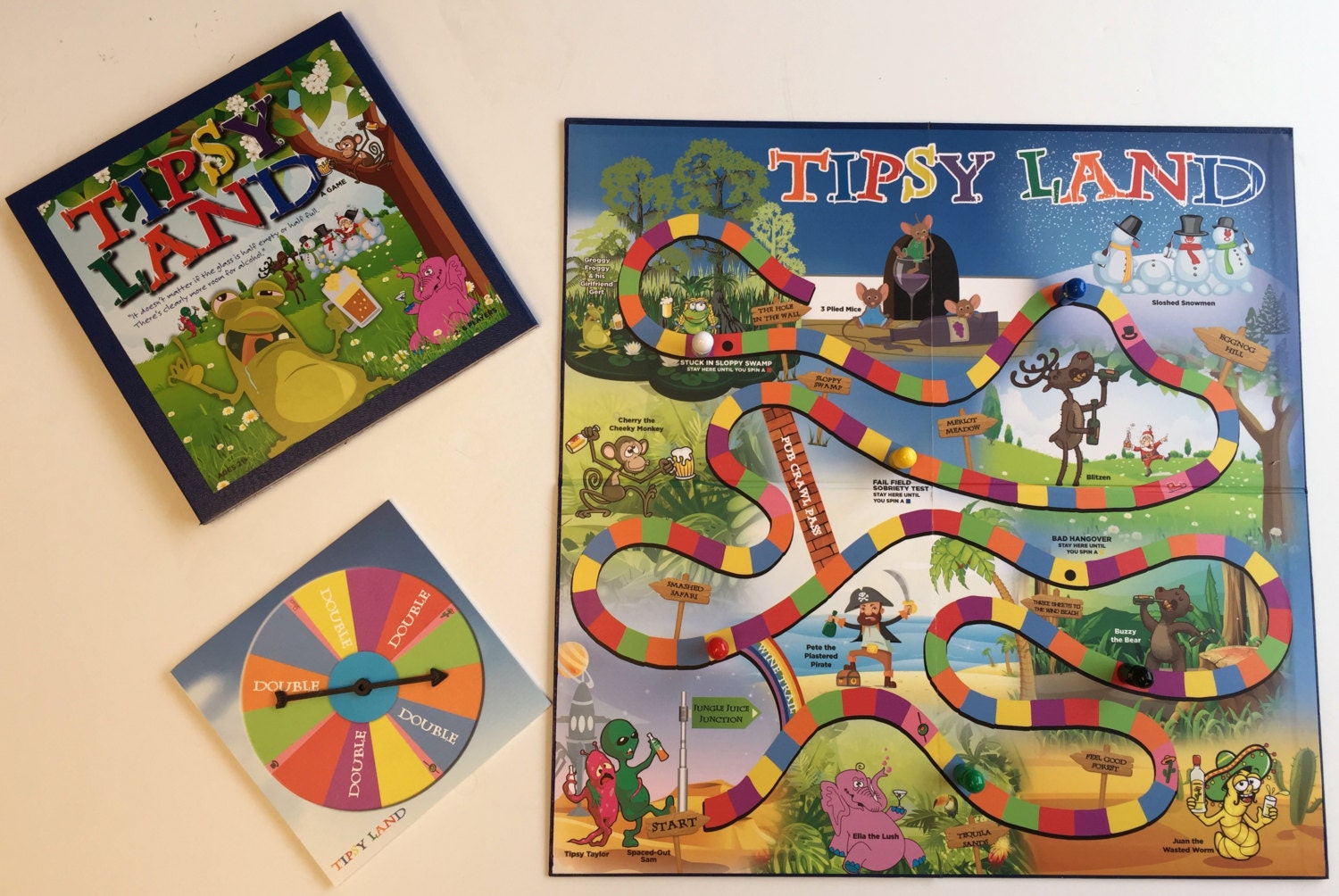 Tipsy Land Drinking Board Game Etsy
