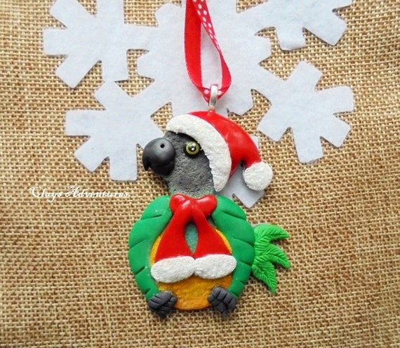 Senegal Parrot Christmas Ornament / Necklace / Magnet Etsy image 0 - Senegal Parrot Christmas Ornament / Necklace / Magnet Etsy
