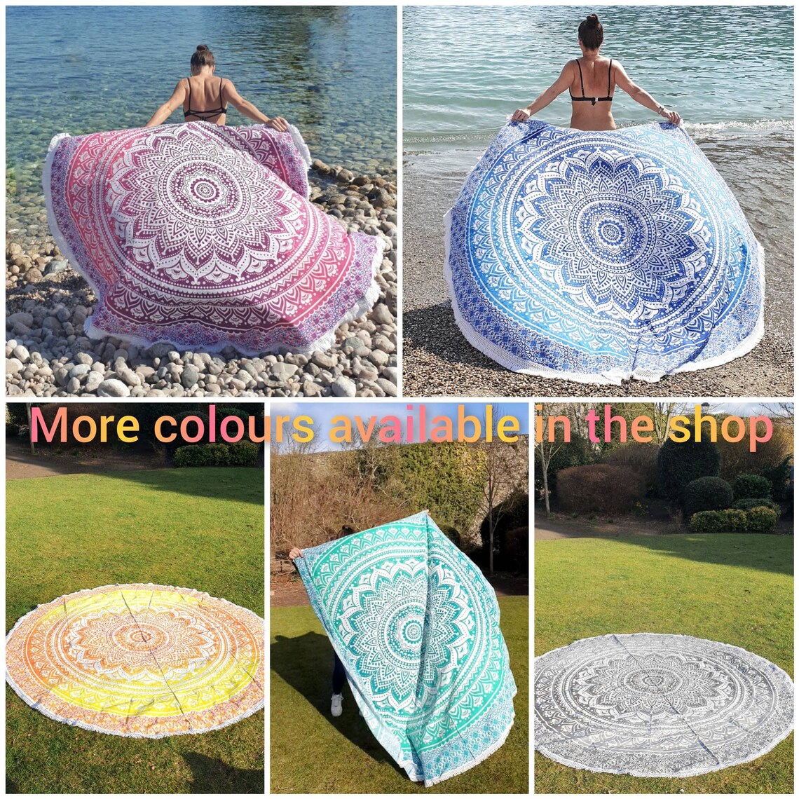 Large Boho Picnic Blanket Hippie Garden Rug Indian Mandala Etsy