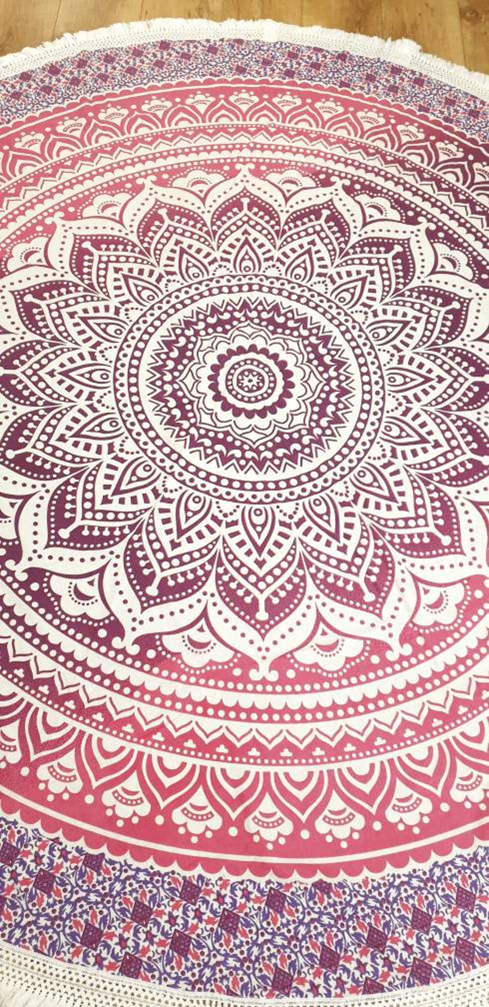 Large Boho Picnic Blanket Hippie Garden Rug Indian Mandala Etsy