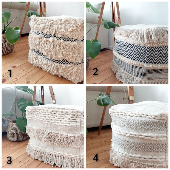 Boho on sale foot pouf