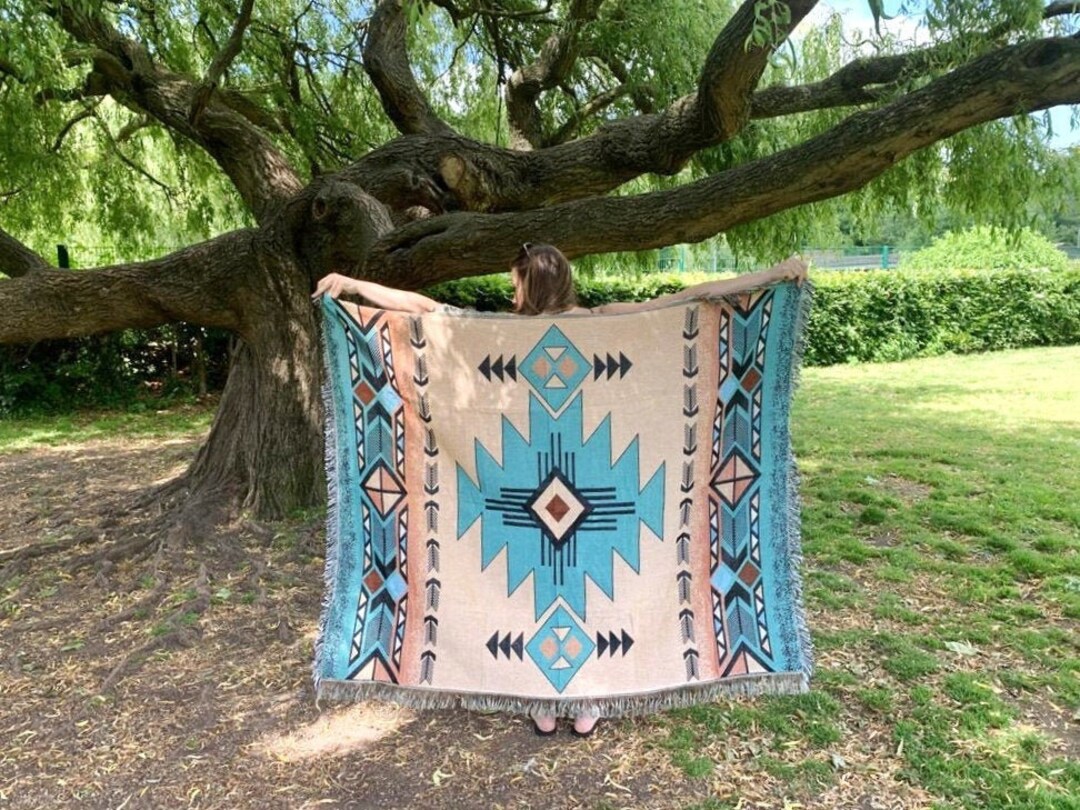 Native American Blanket Aztec Boho Furniture Throw Picnic Etsy UK