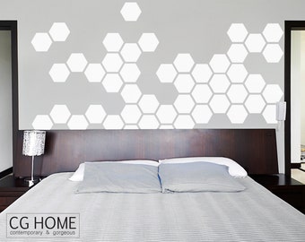 Hexagone Autocollants en nid d'abeille Vinyle Mur Autocollant Chambre à Coucher Salon Nursery Decor Hexagone Autocollants en nid d'abeille Vinyle Mur Autocollant Chambre à Coucher Salon Nursery Decor