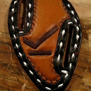 Knife sheath, Custom handmade buckstitched knife sheath, Leather knife sheath