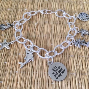 Salt in the Air and Sand in my Hair Charm Bracelet