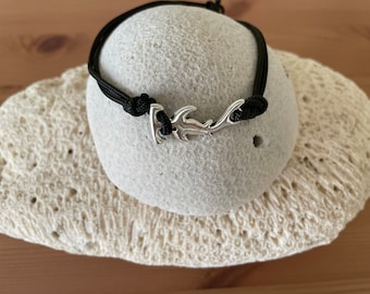 Hammerhead Shark Charm Adjustable Paracord Bracelet/Anklet