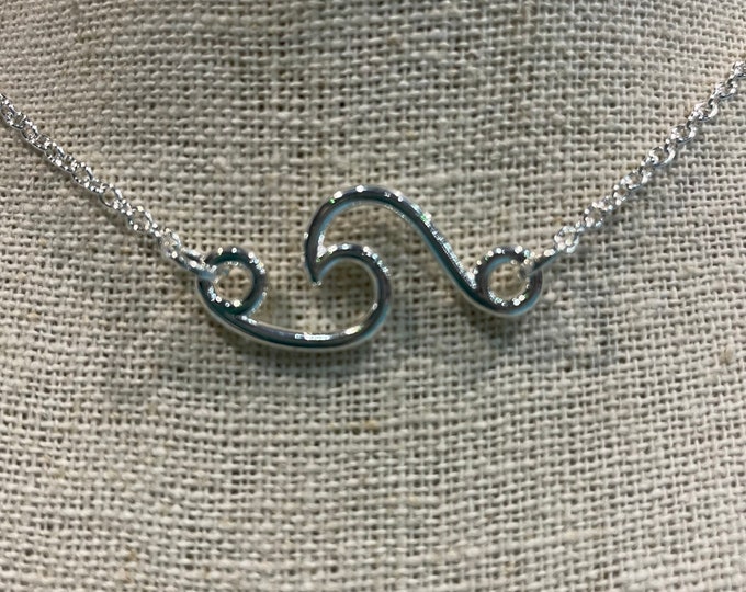 Wave Charm Necklace