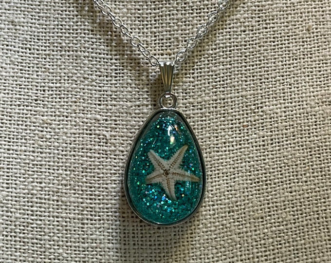 Starfish Resin Pendant Necklace