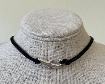 Shark Charm Adjustable Paracord Necklace