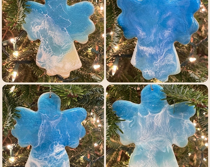 Resin Beachy Angel Ornament