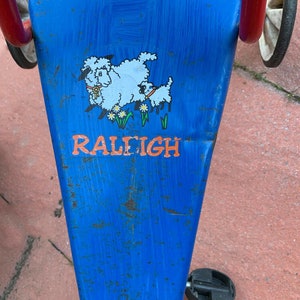 Raleigh Little Lamb 1980's seat stickers decal bikes trikes scooters tricycles image 4