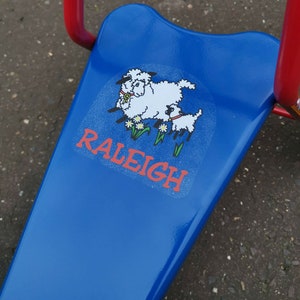 Raleigh Little Lamb 1980's seat stickers decal bikes trikes scooters tricycles image 1