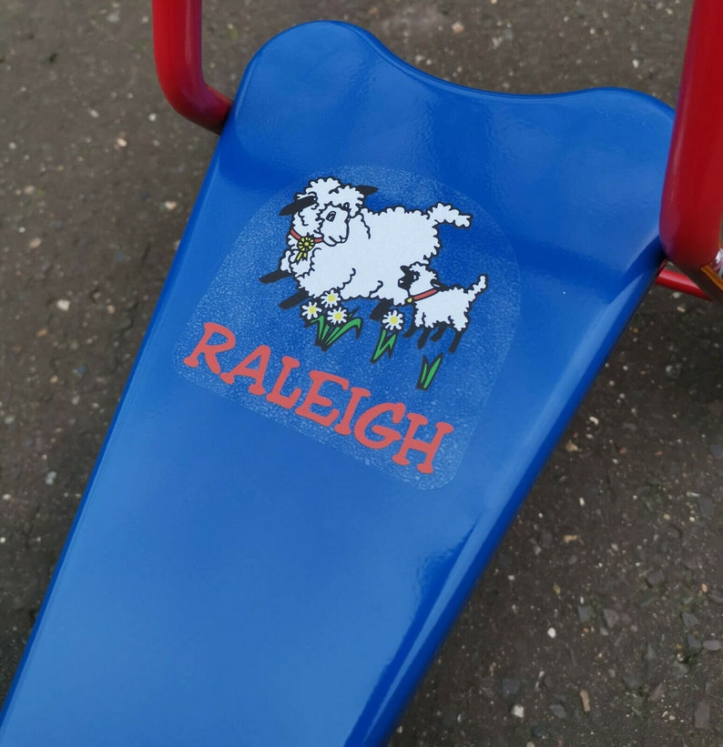 Raleigh Little Lamb 1980's seat stickers decal bikes trikes scooters tricycles image 1