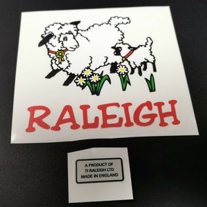 Raleigh Little Lamb 1980's seat stickers decal bikes trikes scooters tricycles image 6