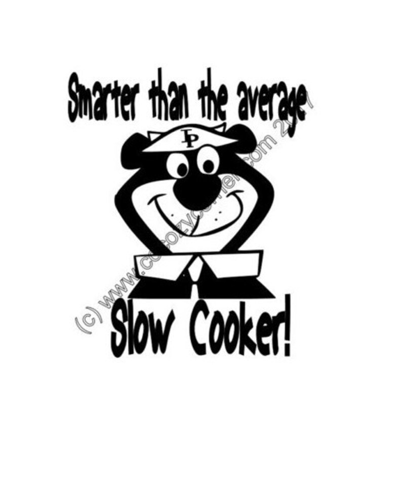 Yogi Bear Smarter Than Your Average Pot Appliance Decal Etsy