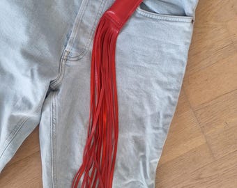 Funda de cuero con flecos para encendedor, funda para bálsamo labial, accesorios de cuero con flecos, ¡estuche para encendedor! ¡Imprescindible!