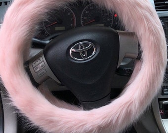Funda de volante de coche afelpada: accesorios de felpa para el coche